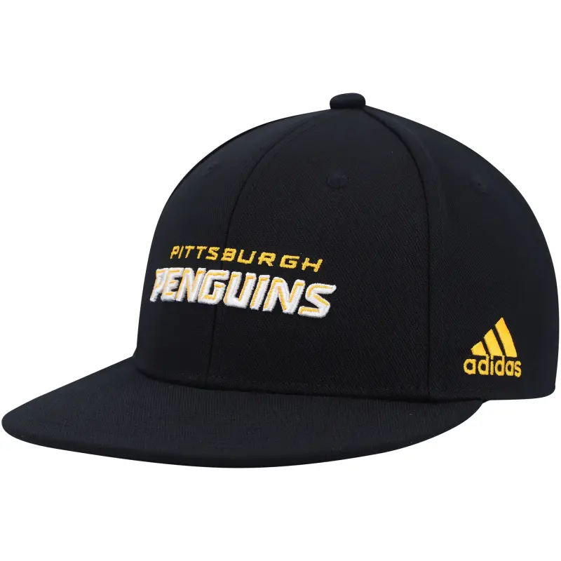 men8217s adidas black pittsburgh penguins snapback hat