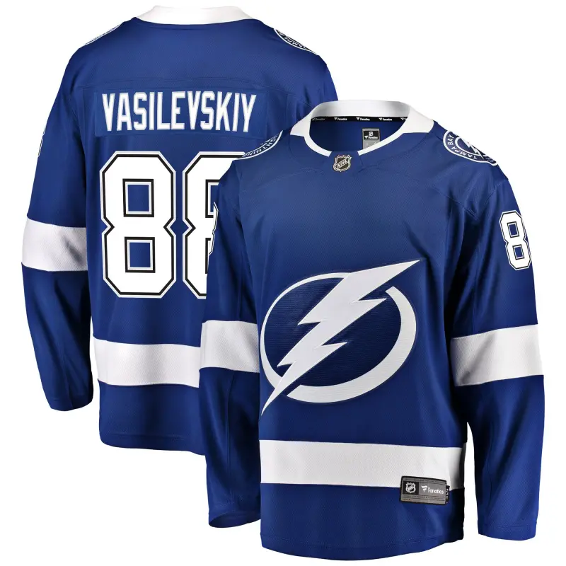 men8217s fanatics andrei vasilevskiy blue tampa bay lightning home premier breakaway player jersey