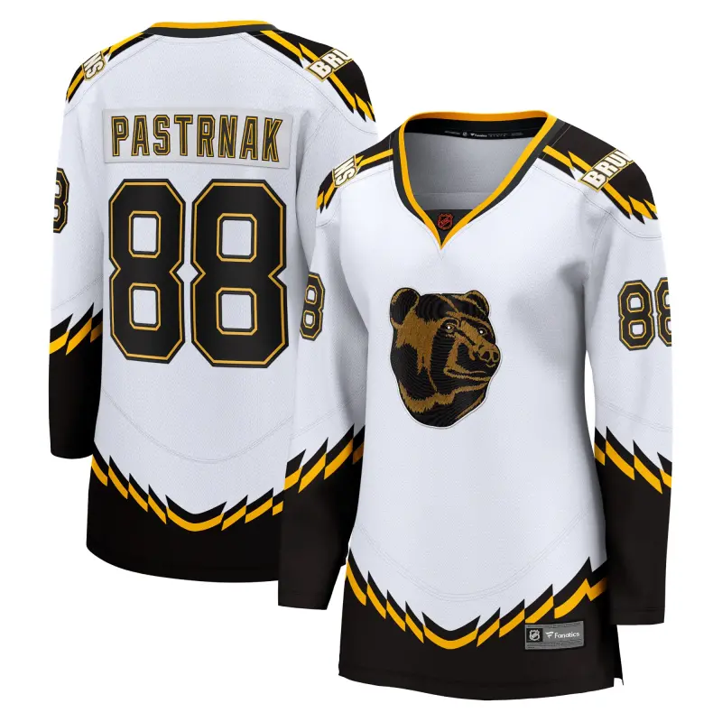 women8217s fanatics david pastrnak white boston bruins special edition 2.0 breakaway player jersey