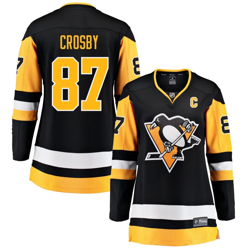 pittsburgh penguins fanatics home breakaway jersey - sidney crosby - womens